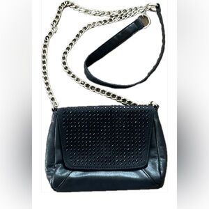 Black Studded Chain Strap Bag